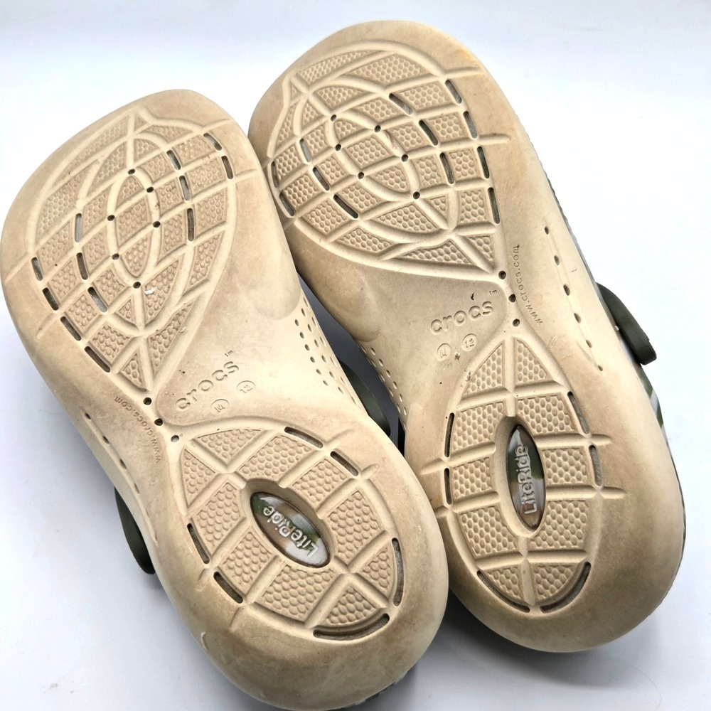CROCS LiteRide 360 Olive Green Marbled Unisex Clogs Size 12 M - Picture 6 of 7